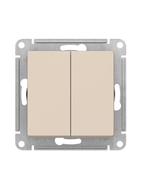 Выключатель прох. SE ATLAS Design ATN000265 2кл. беж. 495x660 Выключатель прох. SE ATLAS Design ATN000265 2кл. беж. 495x660 в Материке