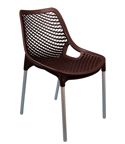 Стул ЭВРИКА (46x60x77,5см) пластик коричневый М6333 438x503 в Материке