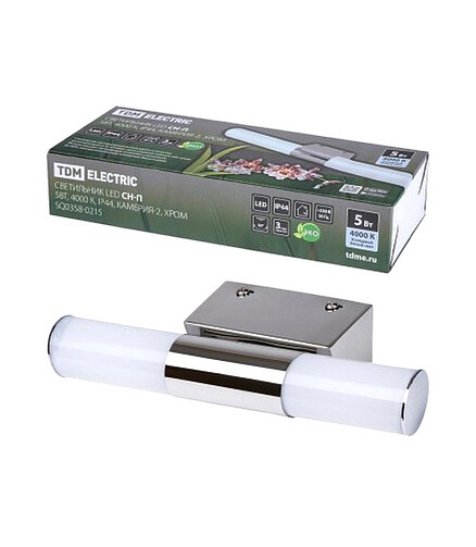 Светильник настенно-потолочный Камбрия-2 светодиод. 5W/4000К/IP44 хром 438x503 в Материке - Вариант 2