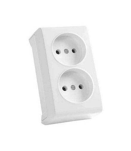 Розетка Viko VERA 90681055 2мест. белая 438x503 в Материке