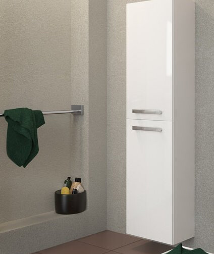 Пенал MELAR 35 универсальный напольный без ножек белый 438x503 в Материке - Вариант 2