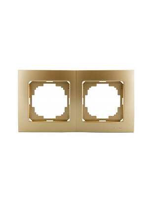 Рамка TOURAN/THOR 24150092 2мест. золото 238x286 в Материке