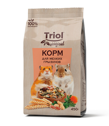 Корм для мелких грызунов Triol Original (450г) 438x503 в Материке