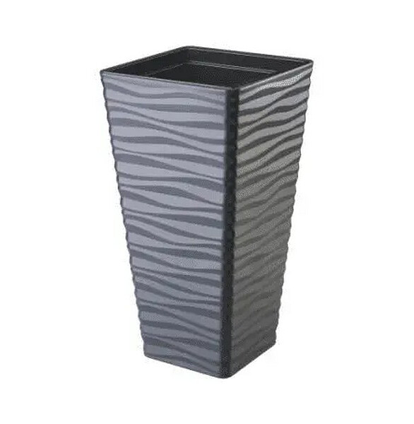 Кашпо SAHARA Dunes Slim Квадрат с вкладышем (29x56см) пластик антрацит 3950-014 586x674 Кашпо SAHARA Dunes Slim Квадрат с вкладышем (29x56см) пластик антрацит 3950-014 586x674 в Материке