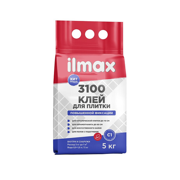 Клей ILMAX 3100 Standardfix д/плитки 5кг