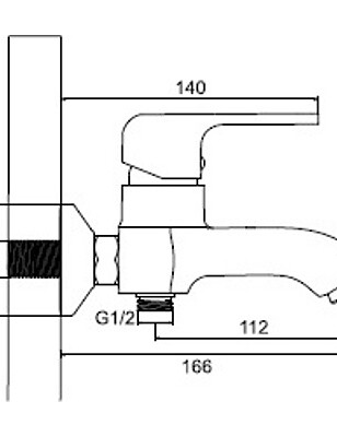 Смеситель L3244 (для ванны, короткий излив) 238x286 в Материке - Вариант 2