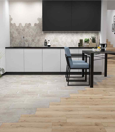 Керамогранит Cersanit LOFTHOUSE 29,7х59,8 см 1,77 м2 цвет светло-серый 438x503 в Материке