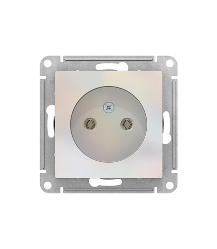 Розетка SE ATLAS Design ATN000441 1мест. жемчуг 438x503 в Материке