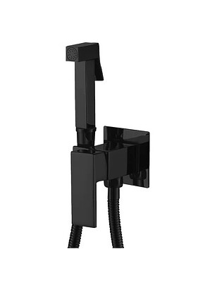 Смеситель HAIBA HB5512-7 (для биде) черный, настенный с душ.комплектом 238x286 в Материке