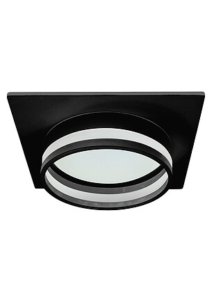 Светильник встраив. потолочный Feron DL503 LUNA черн. 15W/230V/GX53 238x286 в Материке