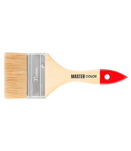 Кисть флейцевая MASTER COLOR 0015 75мм 438x503 в Материке