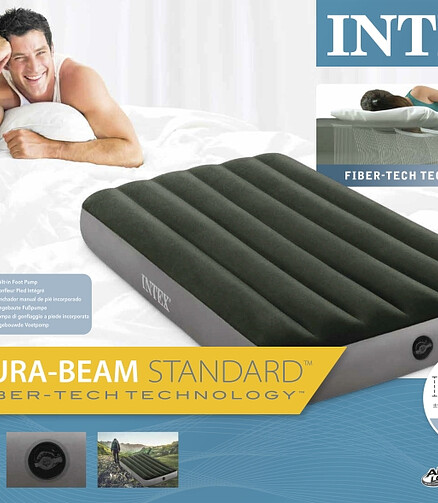 Матрас надувной INTEX (191х99см) Downy Airbed встроен.насос арт.64761 438x503 в Материке - Вариант 4