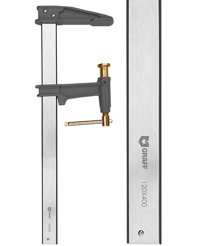 Струбцина тип F GRAFF Expert 120х400мм 438x503 в Материке