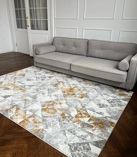 Ковер VELVET 0064A Grey/Yellow 80*150 438x503 в Материке - Вариант 3