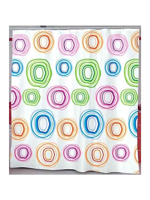 Штора для ванной комнаты COLOR CIRCLE 180х200см (100% полиэстр) 495x660 Штора для ванной комнаты COLOR CIRCLE 180х200см (100% полиэстр) 495x660 в Материке