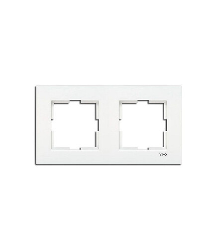 Рамка Viko KARRE 90960201 2мест. белый 438x503 в Материке