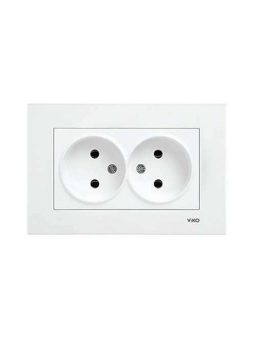 Розетка Viko KARRE 90960055 2мест. белый 495x660 Розетка Viko KARRE 90960055 2мест. белый 495x660 в Материке
