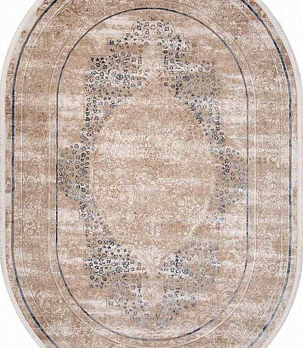Ковер LISSABON SI054A Brown/Brown 156*230, овал 438x503 в Материке