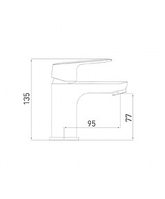 Смеситель FLAT 6225520C (для умывальника) низкий