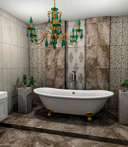 Плитка Beryoza Ceramica HERMITAGE 30x60см 1,62м2 цвет mosaic 438x503 в Материке