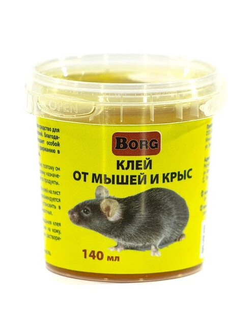 Средство Клей от мышей и крыс Borg (140мл) в ведерке, инсектородентицид (135г) 495x660 Средство Клей от мышей и крыс Borg (140мл) в ведерке, инсектородентицид (135г) 495x660 в Материке