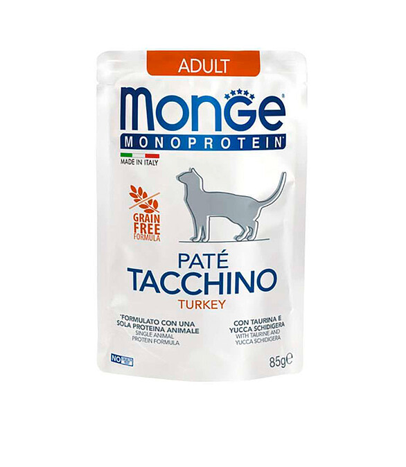 Корм для кошек Monge Cat Monoprotein Adult индейка (85г) 586x674 Корм для кошек Monge Cat Monoprotein Adult индейка (85г) 586x674 в Материке