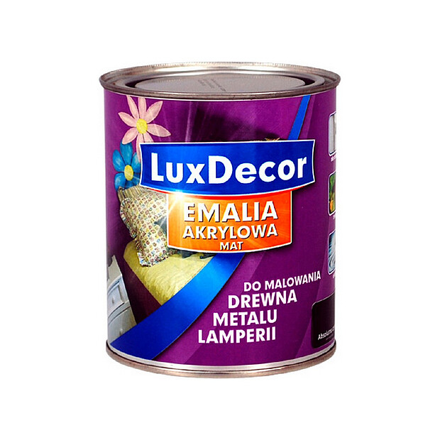 Эмаль Luxdecor Абсолютно черный матовая 0,75л