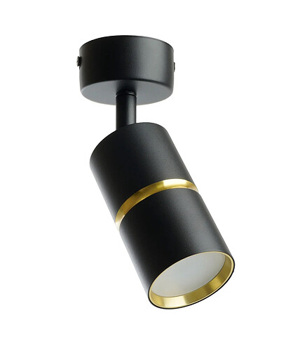 Светильник настенно-потолочный ML1861 ZEN GU10 черн. зол 438x503 в Материке