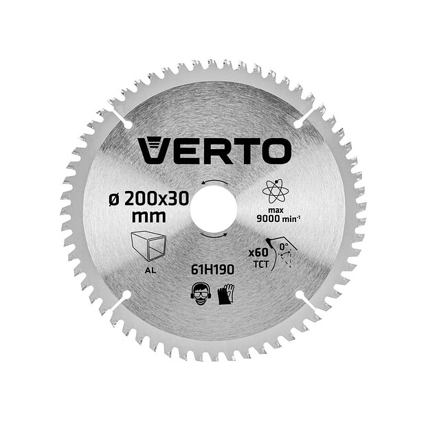 Диск пильный по алюм. VERTO 200х30мм 60зуб. 61H190