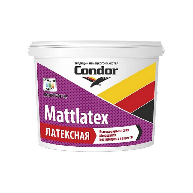 Краска КОНДОР Mattlatex глубокоматовая 1,5кг