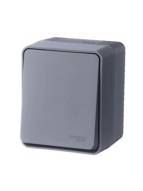 Выключатель SE ATLAS Design IP54 ATN544011 1кл. антрацит 495x660 Выключатель SE ATLAS Design IP54 ATN544011 1кл. антрацит 495x660 в Материке