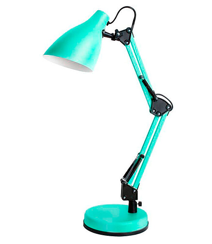 Светильник настольный Camelion KD-331 C16 40W/230V/E27 мятный 438x503 в Материке