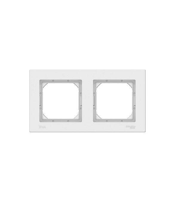 Рамка IP44 SE ATLAS Design ATN440102 2мест. белый 586x674 Рамка IP44 SE ATLAS Design ATN440102 2мест. белый 586x674 в Материке