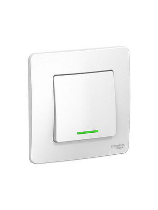 Выключатель SE BLANCA BLNVS010111 1кл. подсв. белый 238x286 в Материке - Вариант 2