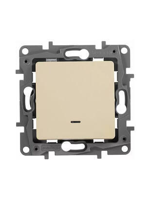 Выключатель прох. Legrand ETIKA 672315 1кл. подсв. сл.кость 238x286 в Материке