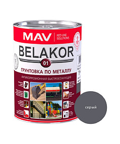 Грунтовка МАВ Belakor быстросохнущая серая 1кг