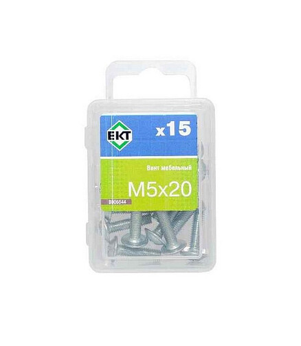 Винт мебельный 5х20 шлиц KOMBI, цинк (уп=15шт) B006644_BOX 438x503 в Материке