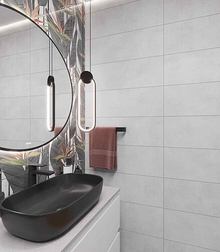 Плитка Cersanit BLEND 29,8х59,8см 1,425м2 цвет светлый серый 438x503 в Материке