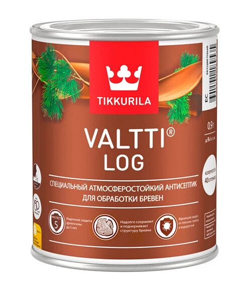 Антисептик Tikkurila VALTTI LOG EC, 0,9л 495x660 Антисептик Tikkurila VALTTI LOG EC, 0,9л 495x660 в Материке