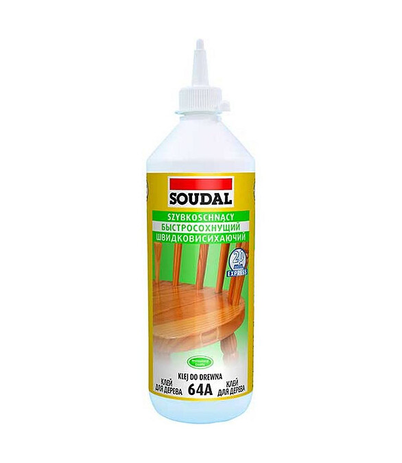 Клей SOUDAL 64A быстросохнущий для дерева, 250г 586x674 Клей SOUDAL 64A быстросохнущий для дерева, 250г 586x674 в Материке