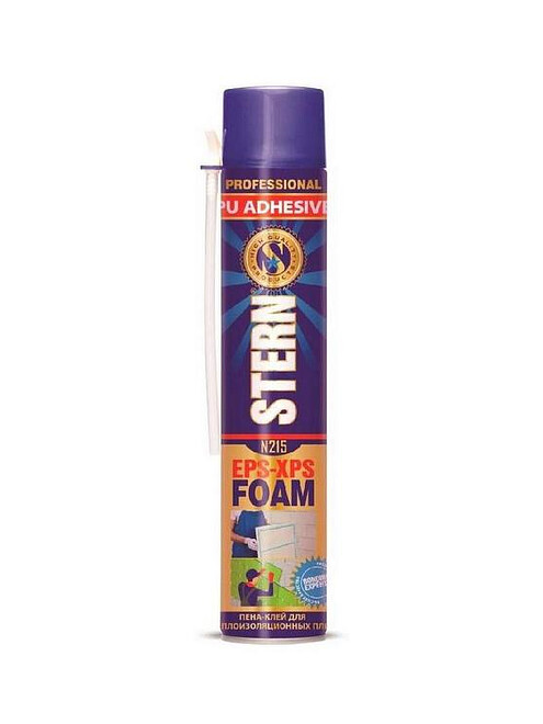 Клей-пена STERN для теплоизоляционных плит бытовая, 750мл 495x660 Клей-пена STERN для теплоизоляционных плит бытовая, 750мл 495x660 в Материке