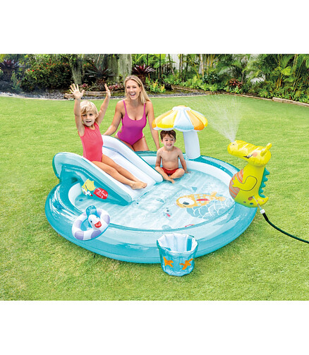 Игровой центр надувной INTEX (201х170х84см) Крокодил 2+ арт.57165NP 438x503 в Материке - Вариант 2