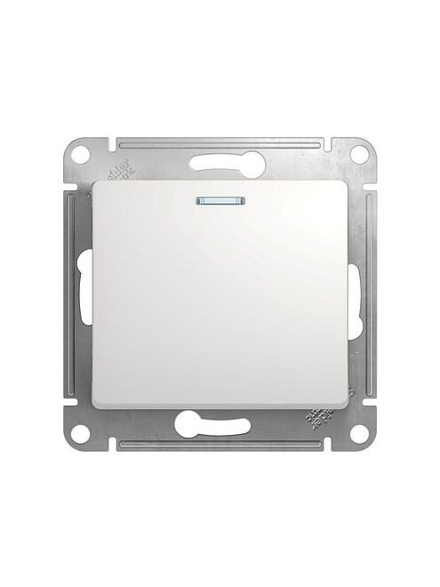 Выключатель SE GLOSSA GSL000113 1кл. подсв. белый 495x660 Выключатель SE GLOSSA GSL000113 1кл. подсв. белый 495x660 в Материке
