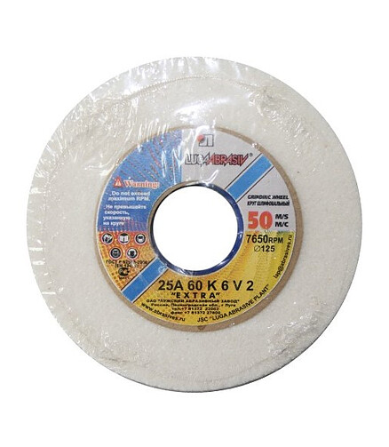 Круг шлифовальный ЛУГА 25A 125х20х32 60K6V50 438x503 в Материке