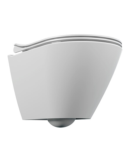 Унитаз 64822 CITY SMART CLEAN ON подвесной с сиденьем DPL SLIM EO 438x503 в Материке - Вариант 3