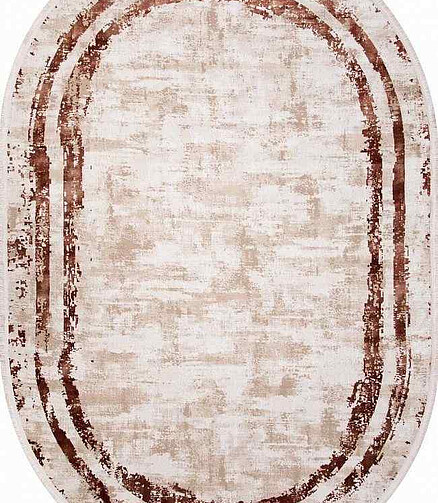 Ковер LISSABON SI053K Brown/Brown 156*230, овал 438x503 в Материке