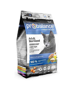 Корм для стер. кошек ProBalance Sterilized (400г)