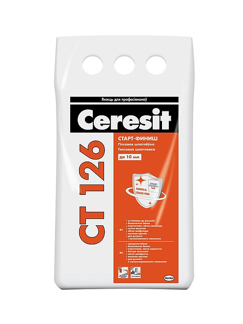 Шпатлевка CERESIT CT 126 гипсовая, 5кг 495x660 Шпатлевка CERESIT CT 126 гипсовая, 5кг 495x660 в Материке
