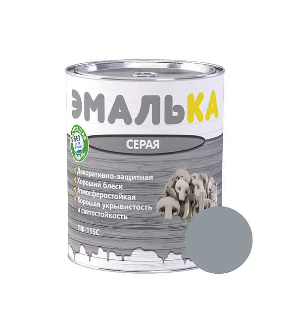 Эмаль ПФ-115С ЭМАЛЬКА серая 0,85кг 586x674 Эмаль ПФ-115С ЭМАЛЬКА серая 0,85кг 586x674 в Материке