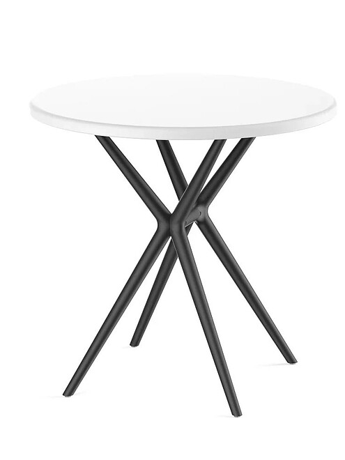 Стол TEORI T2 круглый (80x80x75) пластик белый PP9902WB 495x660 Стол TEORI T2 круглый (80x80x75) пластик белый PP9902WB 495x660 в Материке